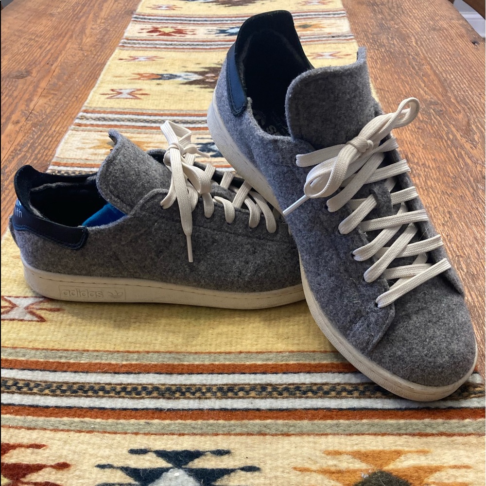 Adidas Stan Smith PC Wool Grey size 9 like new!